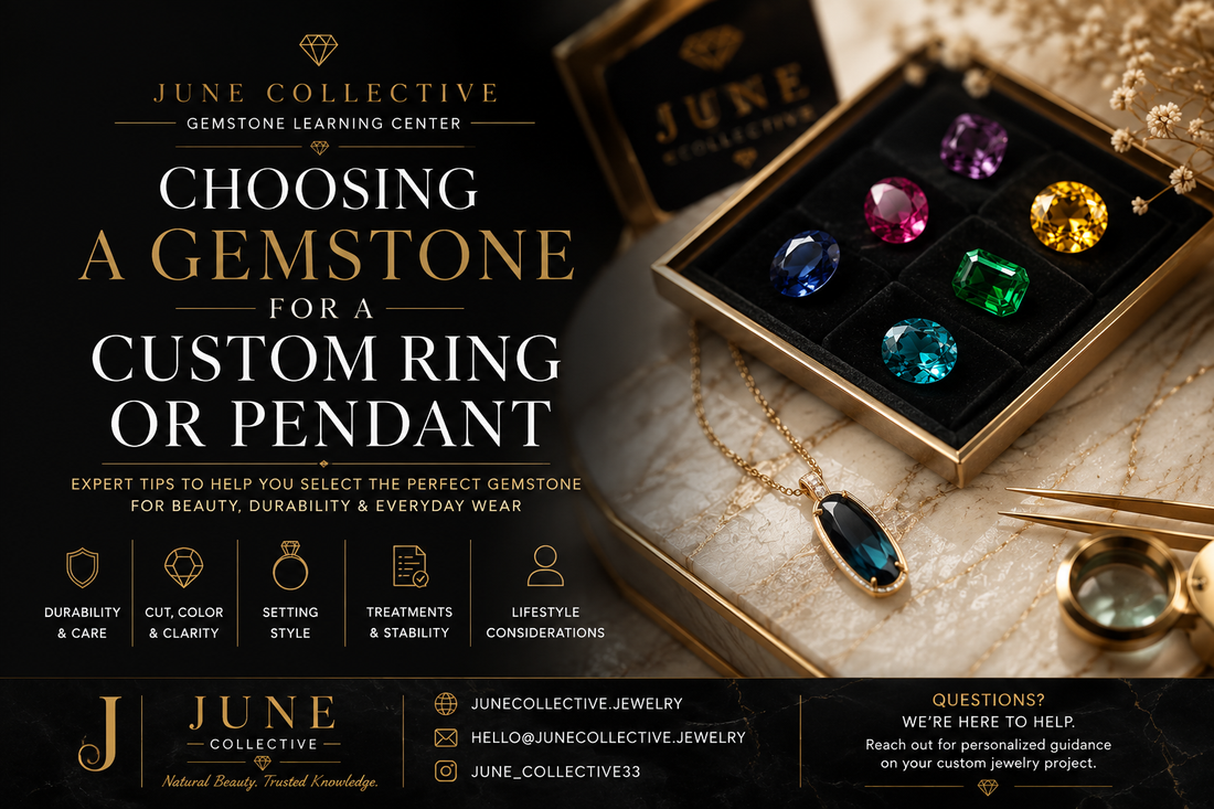 Choosing a Gemstone for a Custom Ring or Pendant