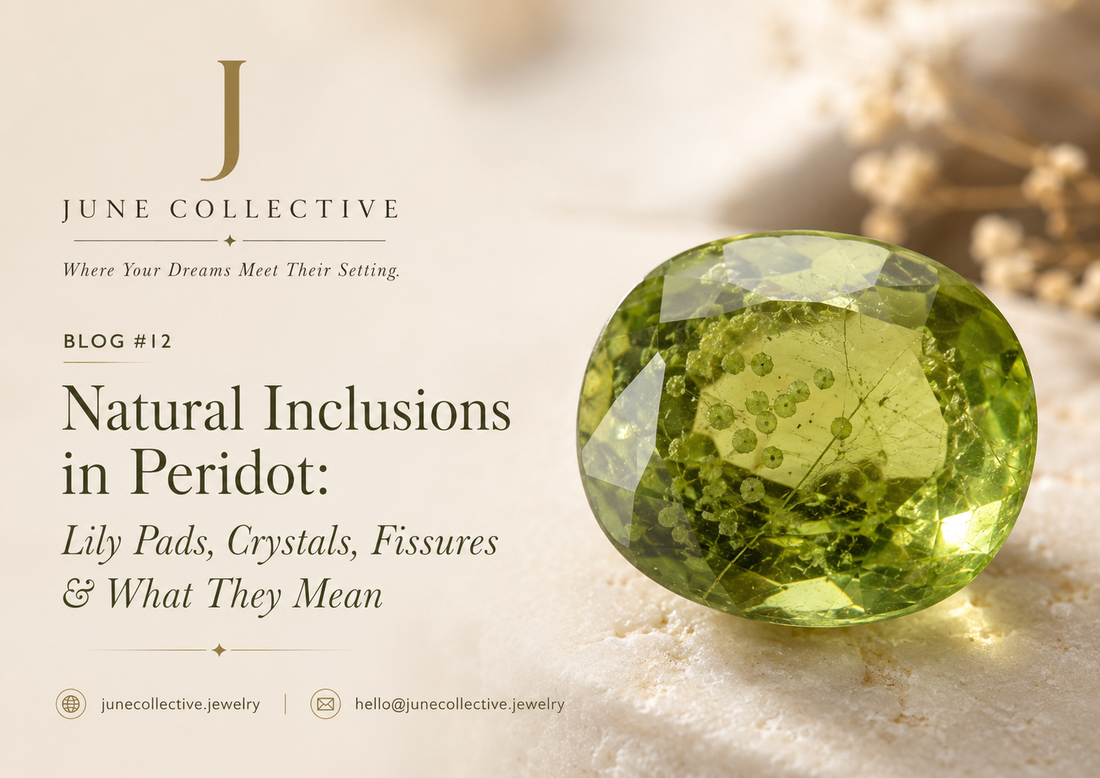 Natural Inclusions in Peridot: Lily Pads, Crystals, Fissures & What They Mean