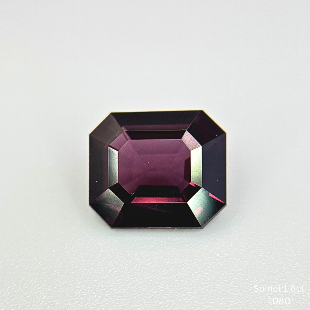 Natural Purple Spinel 1.60ct Octagonal Emerald Cut Loose Gemstone