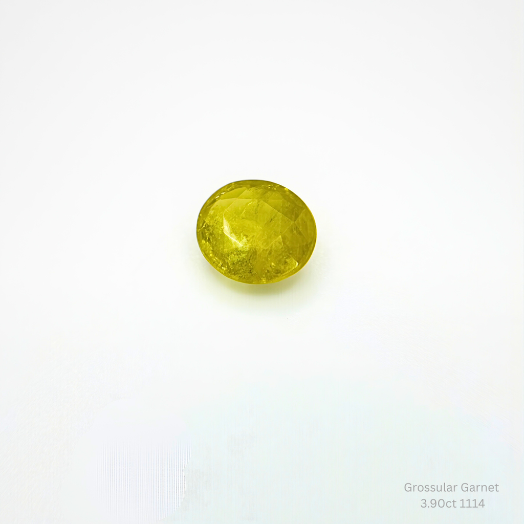 Natural Grossular Garnet 3.90ct Oval Loose Gemstone