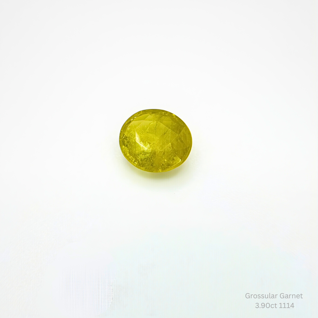 Natural Grossular Garnet 3.90ct Oval Loose Gemstone