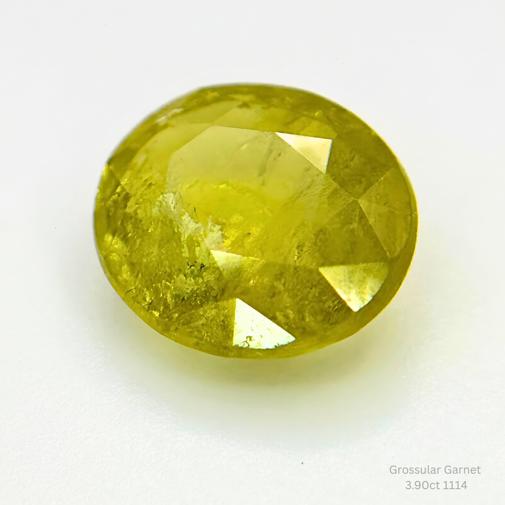Natural Grossular Garnet 3.90ct Oval Loose Gemstone