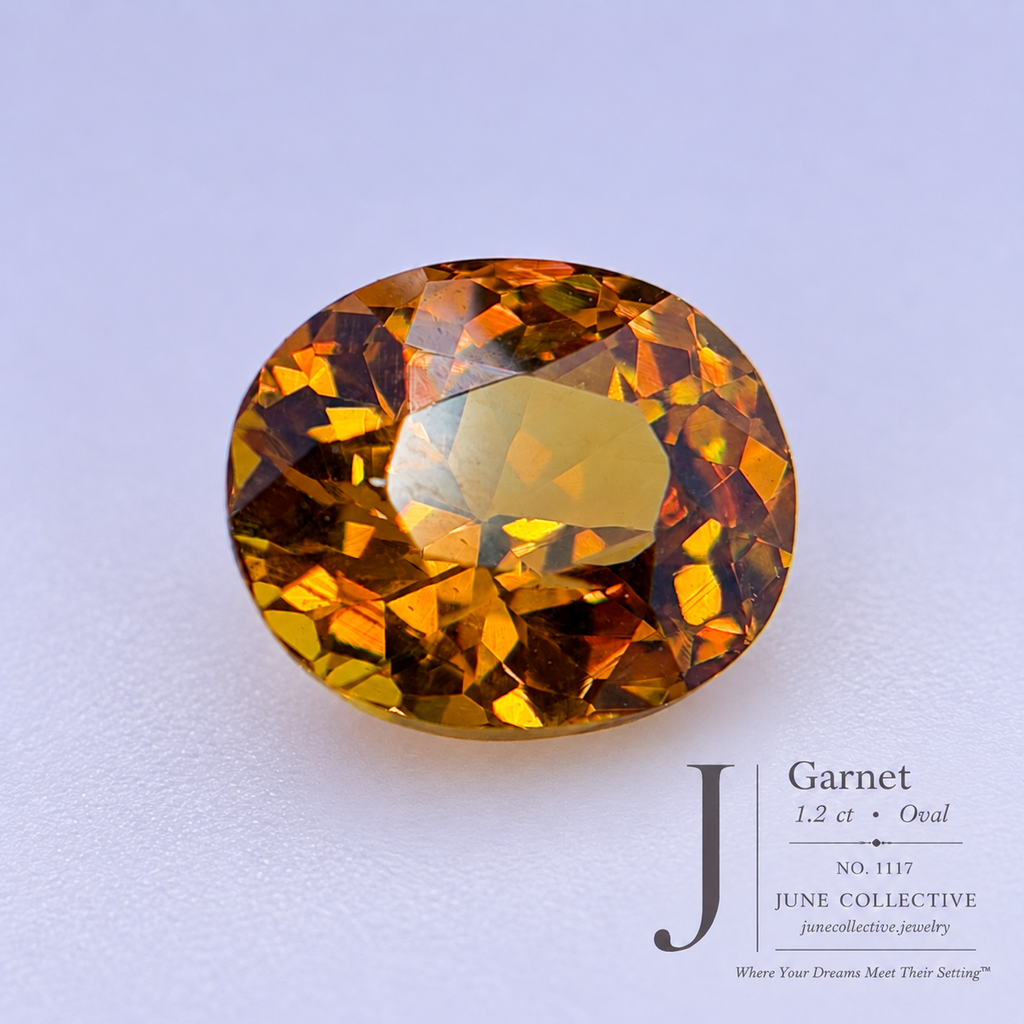 1.20 Ct Natural Garnet Oval Loose Gemstone