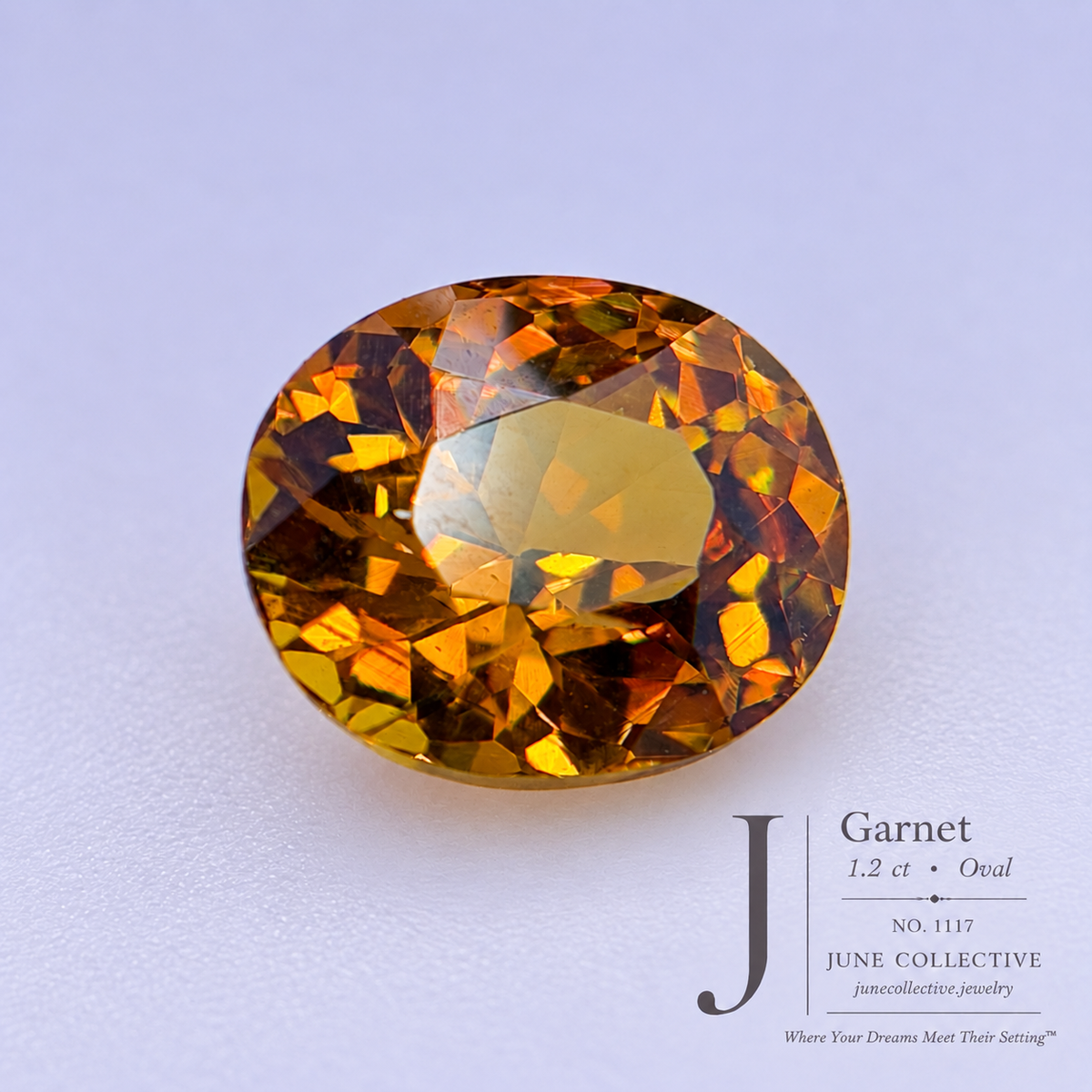 1.20 Ct Natural Garnet Oval Loose Gemstone