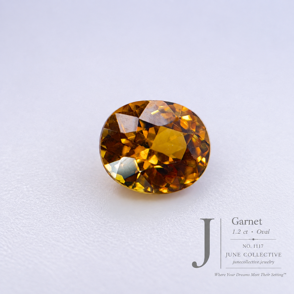 1.20 Ct Natural Garnet Oval Loose Gemstone