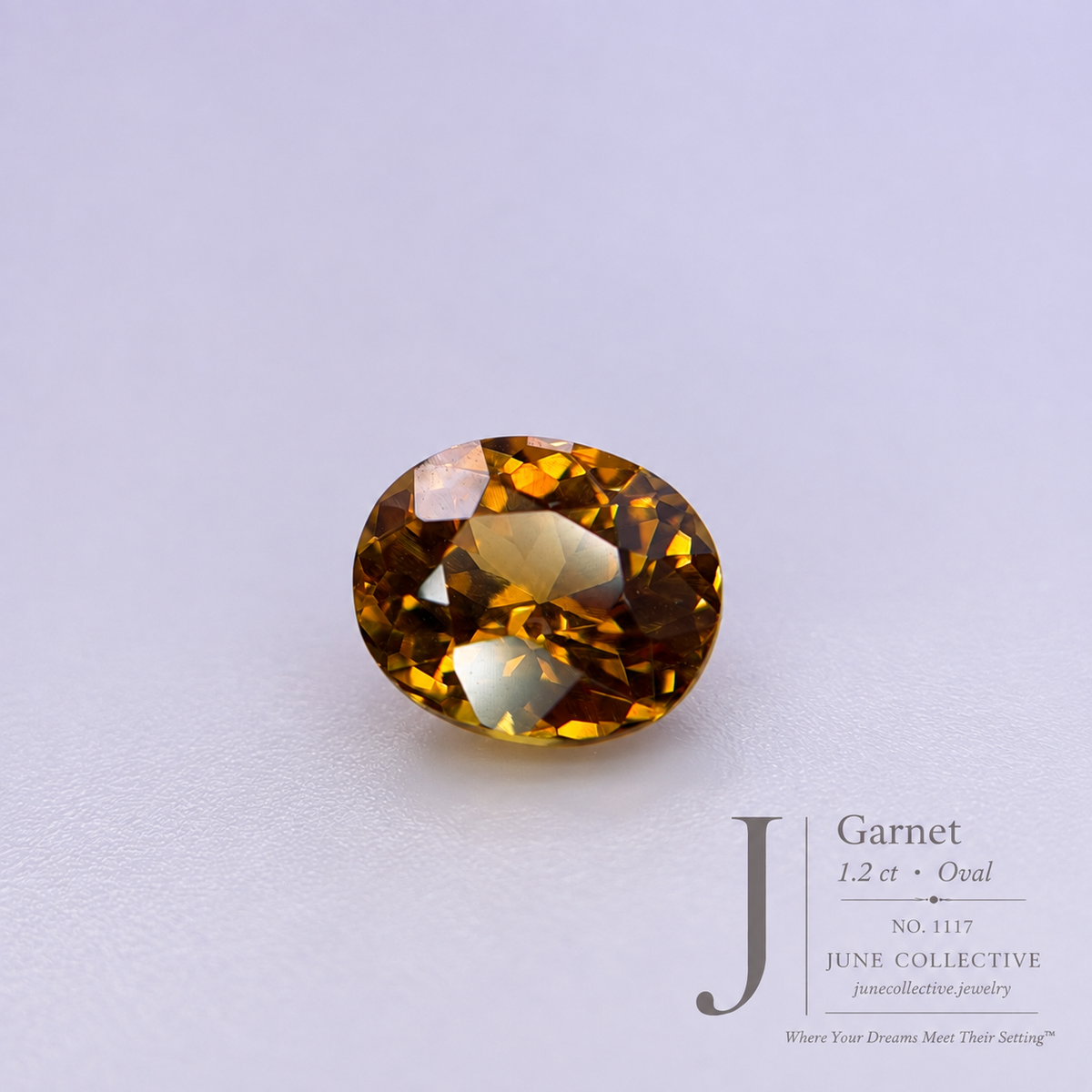 1.20 Ct Natural Garnet Oval Loose Gemstone