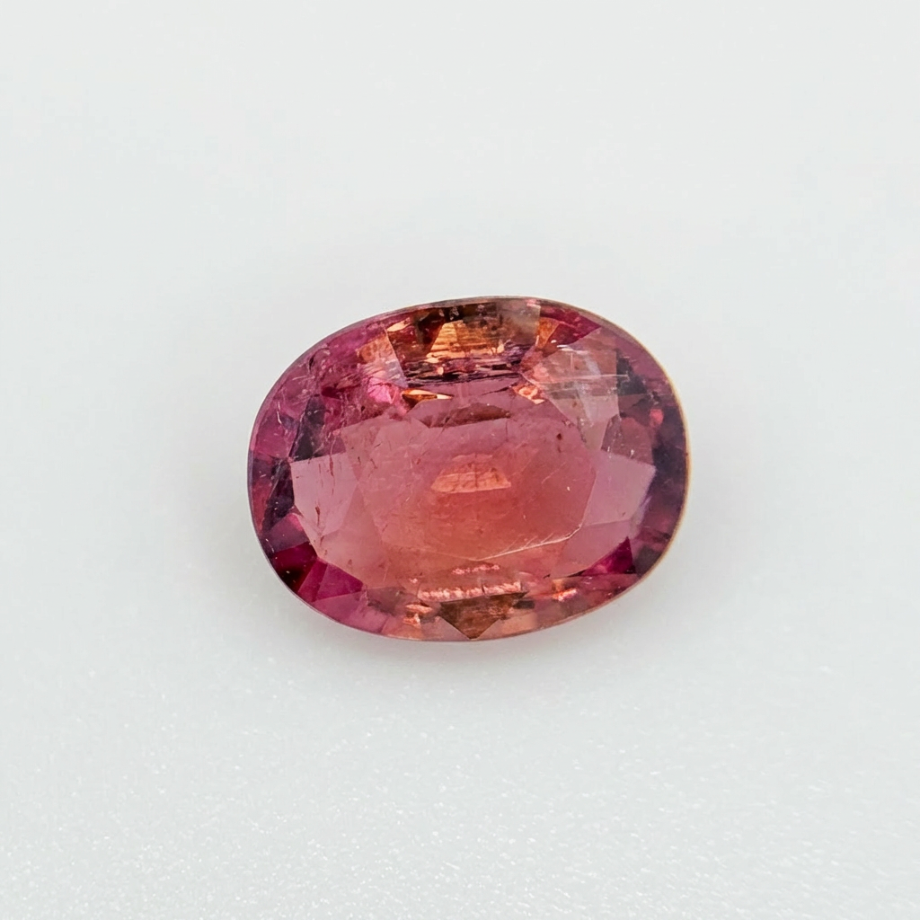 Natural Pink Tourmaline 1.25ct Oval Loose Gemstone