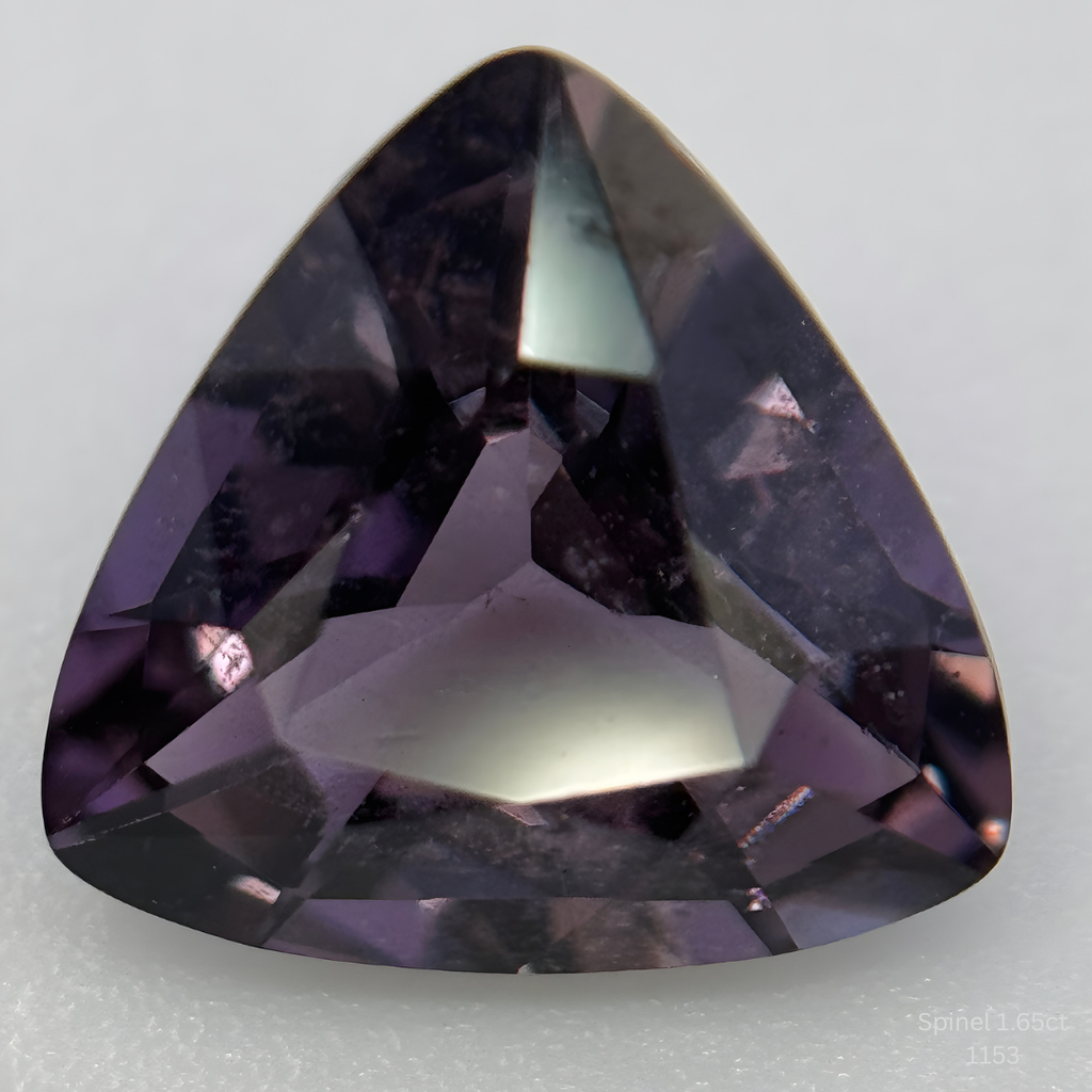 Natural Purple Spinel 1.65 Ct Trillion Cut Loose Gemstone