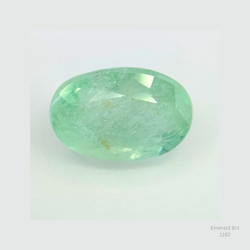 Large 8ct Emerald Green Beryl Oval Gemstone Jewelry Making Supply
