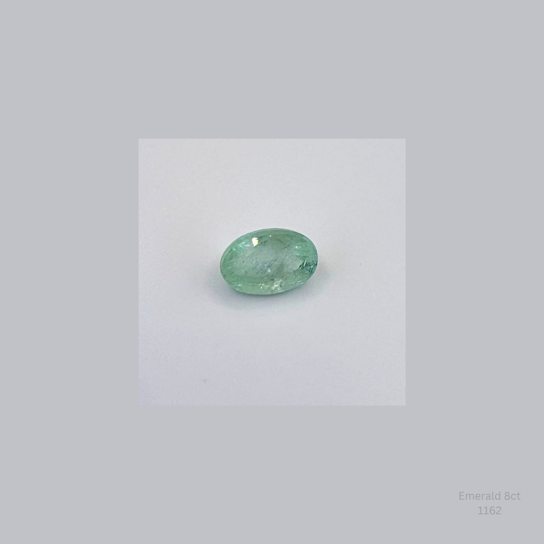 Large 8ct Emerald Green Beryl Oval Gemstone Jewelry Making Supply
