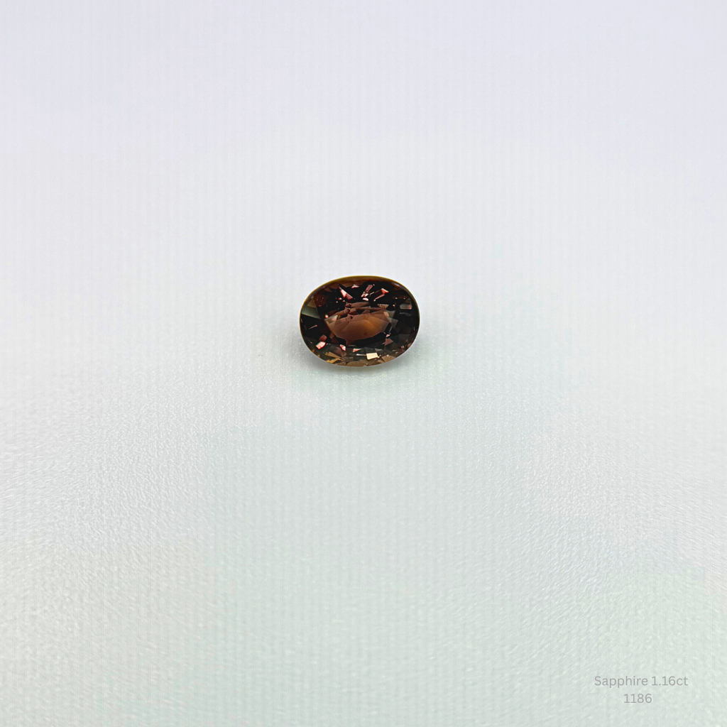 CGL Certified 1.16ct Copper Rose Pink Sapphire Oval Loose Gemstone Natural