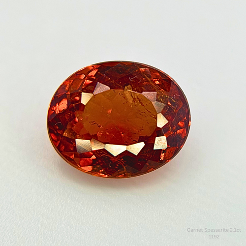 2.1Ct Spessartite Garnet Oval Loose Gemstone Jewelry Making Supply 8x6.7mm