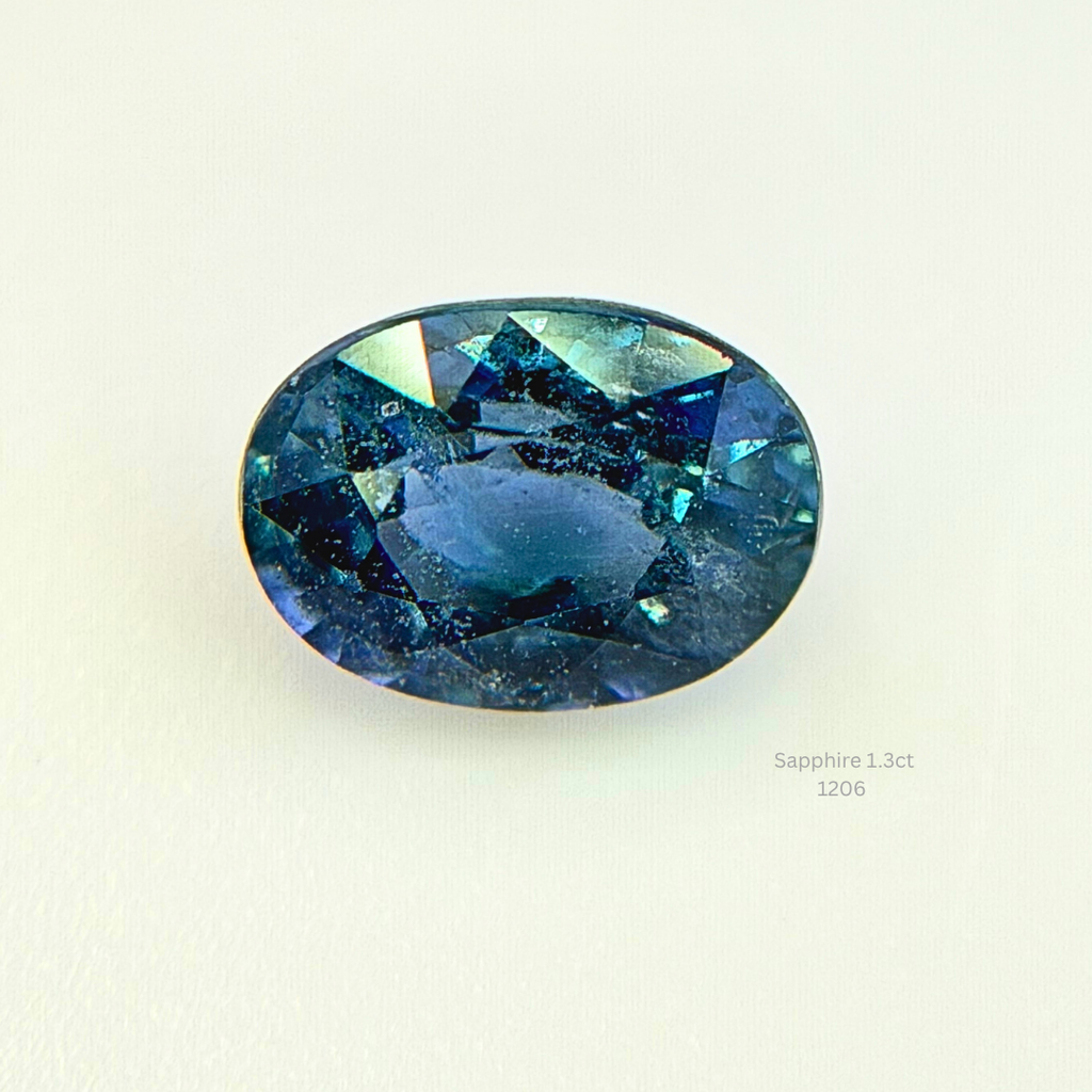 Natural Blue Sapphire 1.30 Ct Oval Cut Loose Gemstone