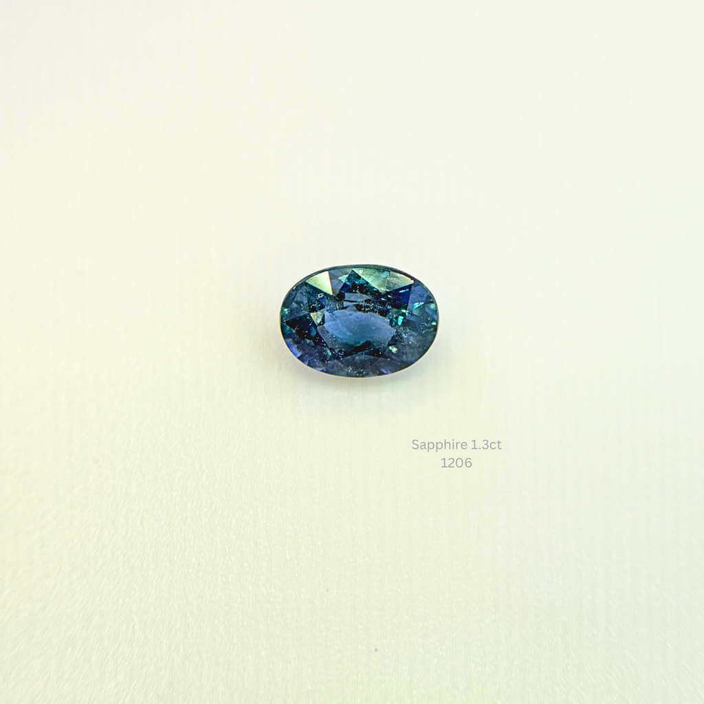 Natural Blue Sapphire 1.30 Ct Oval Cut Loose Gemstone