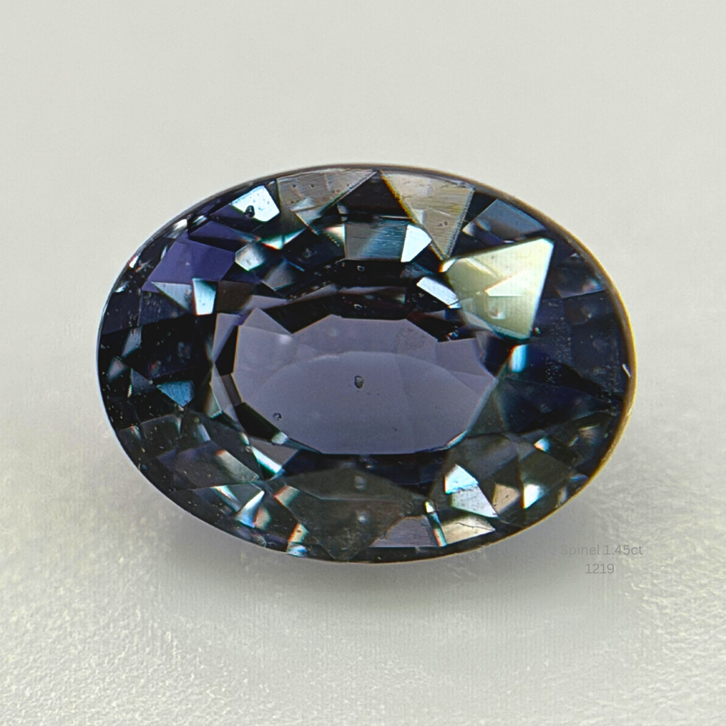 Natural Blue Violet Spinel 1.45 Ct Oval Cut Loose Gemstone
