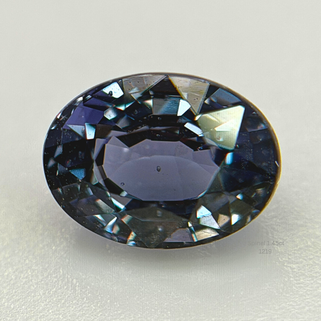 Natural Blue Violet Spinel 1.45 Ct Oval Cut Loose Gemstone