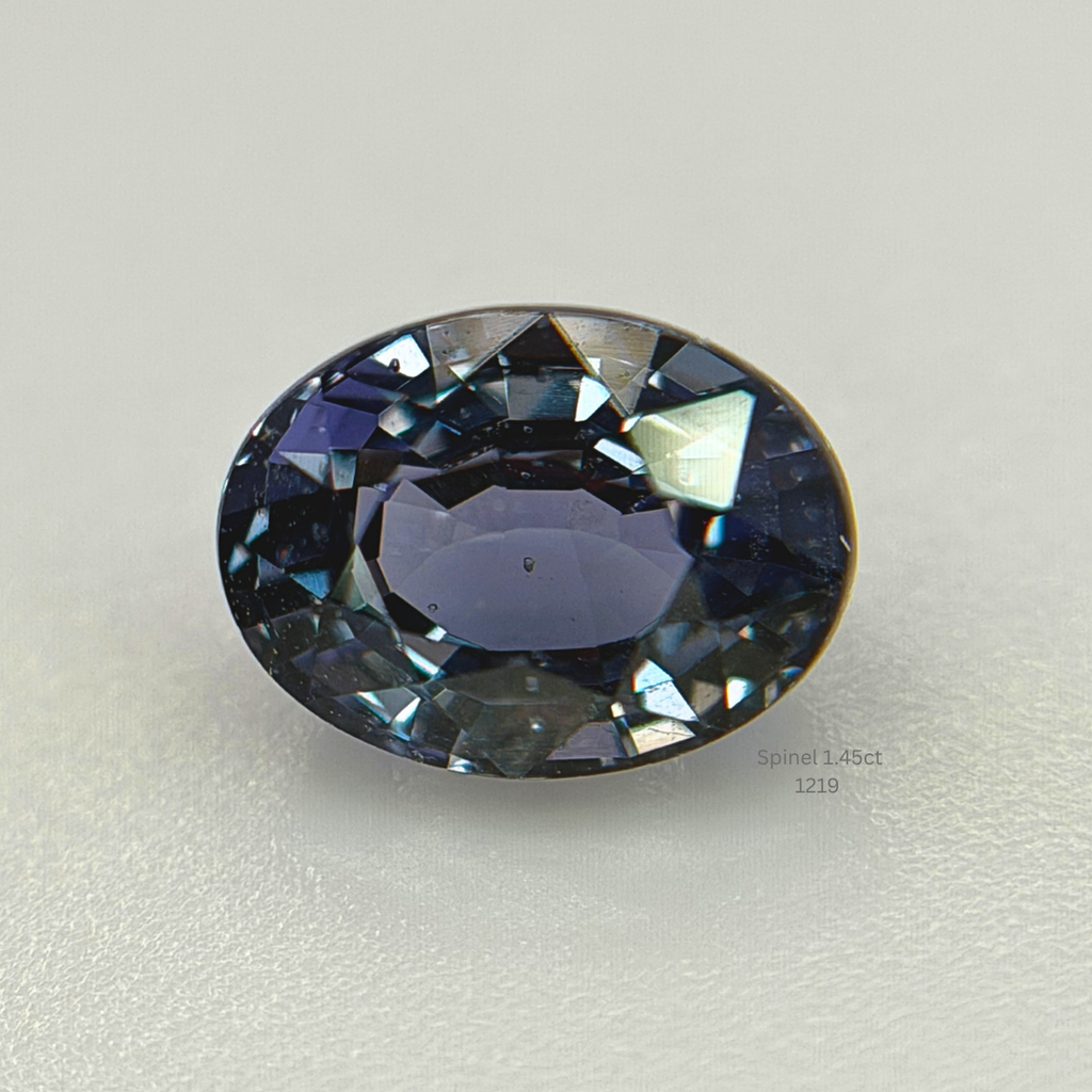 Natural Blue Violet Spinel 1.45 Ct Oval Cut Loose Gemstone