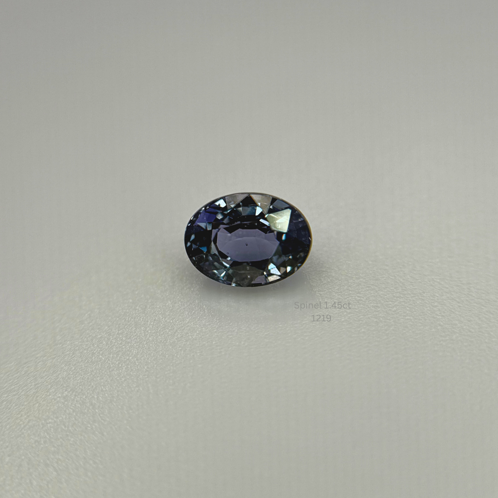 Natural Blue Violet Spinel 1.45 Ct Oval Cut Loose Gemstone