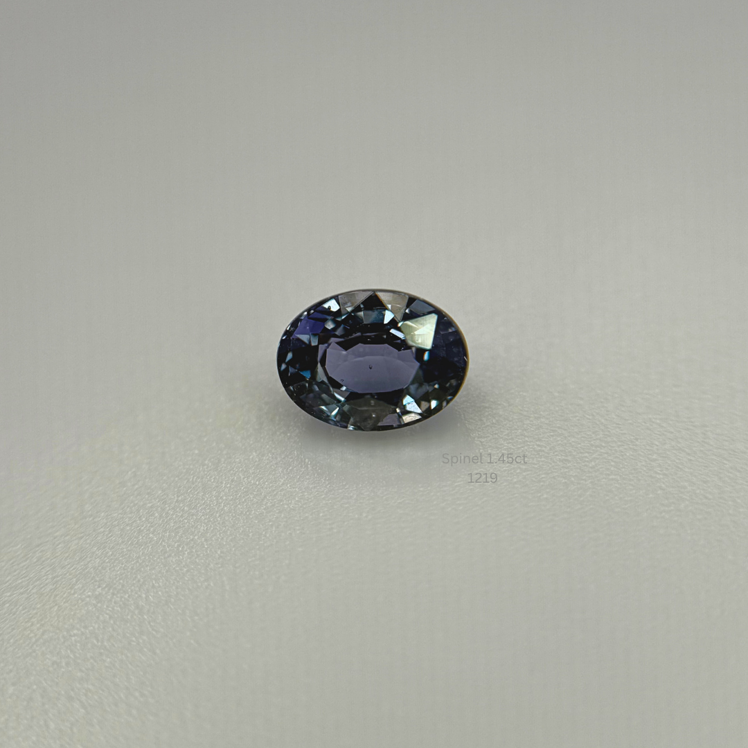 Natural Blue Violet Spinel 1.45 Ct Oval Cut Loose Gemstone