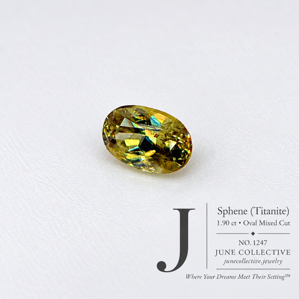 Natural Sphene 1.90 Ct Oval Cut