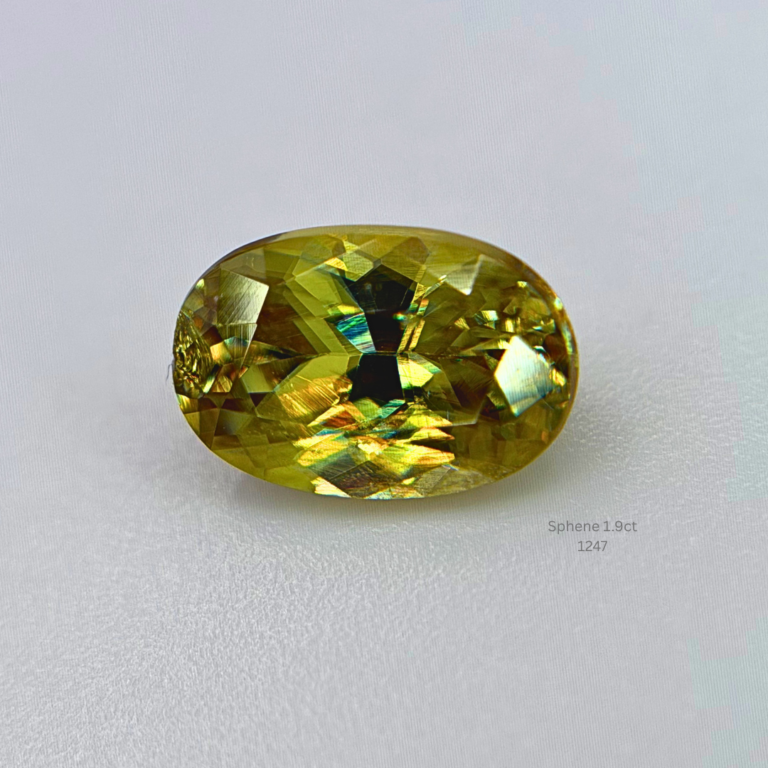 Natural Sphene 1.90 Ct Oval Cut