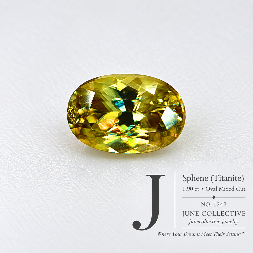 Natural Sphene 1.90 Ct Oval Cut