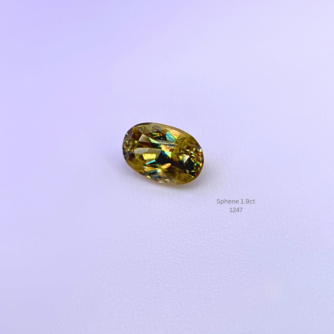Natural Sphene 1.90 Ct Oval Cut