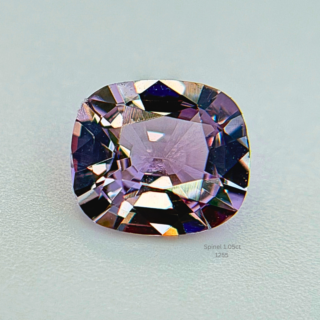 Natural Pink Spinel 1.05ct Cushion Cut Loose Gemstone 7x5.7mm Untreated