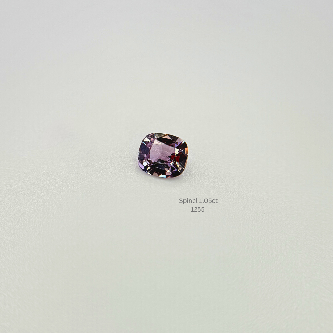 Natural Pink Spinel 1.05ct Cushion Cut Loose Gemstone 7x5.7mm Untreated