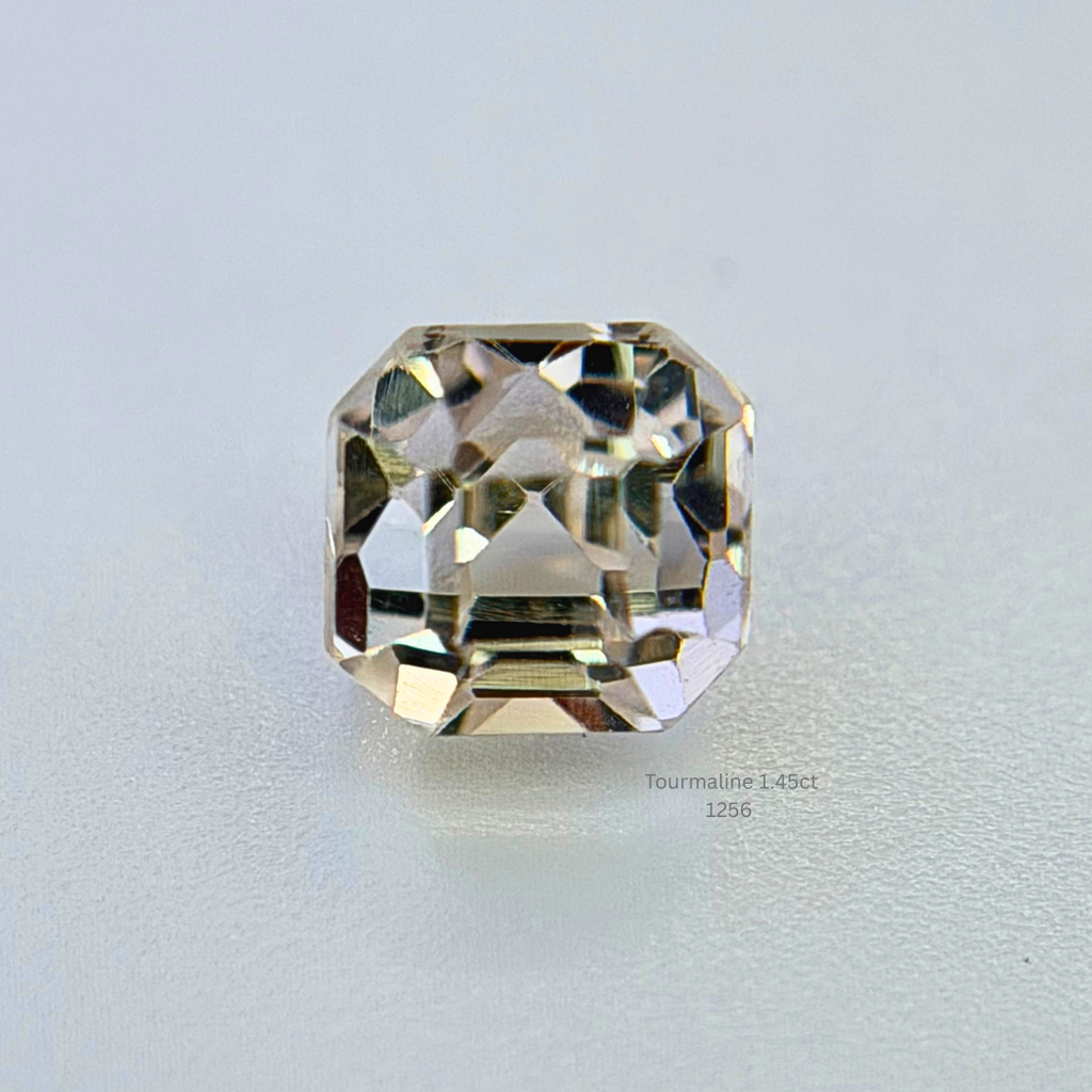Natural Light Pink Tourmaline 1.45ct Cushion Cut Loose Gemstone 5.2x5.4mm