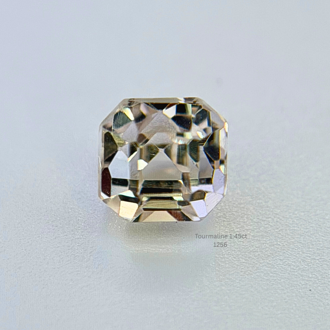 Natural Light Pink Tourmaline 1.45ct Cushion Cut Loose Gemstone 5.2x5.4mm