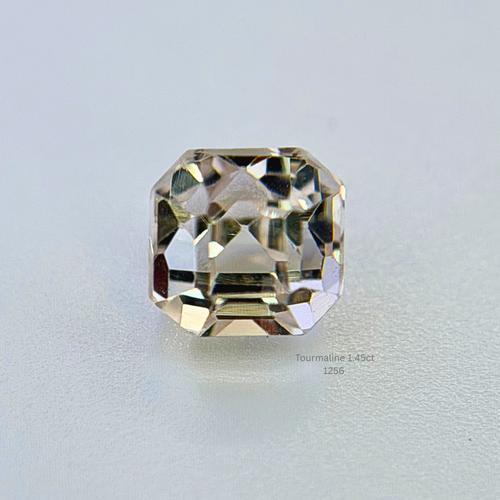 Natural Light Pink Tourmaline 1.45ct Cushion Cut Loose Gemstone 5.2x5.4mm