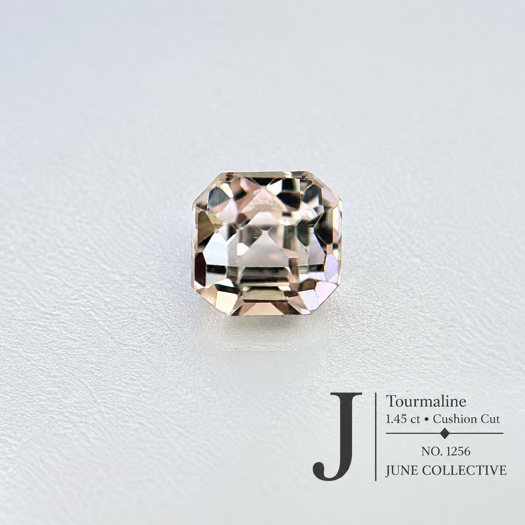 Natural Light Pink Tourmaline 1.45 Ct Cushion Cut