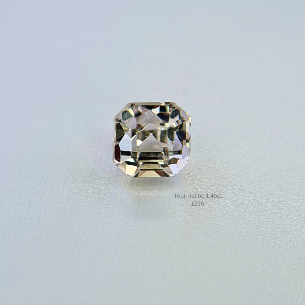Natural Light Pink Tourmaline 1.45ct Cushion Cut Loose Gemstone 5.2x5.4mm