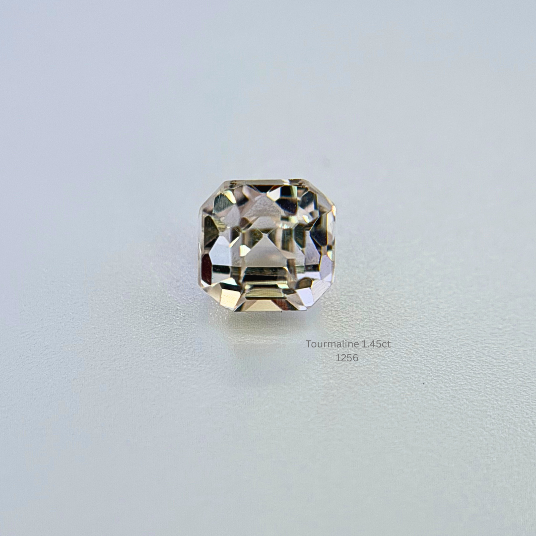 Natural Light Pink Tourmaline 1.45ct Cushion Cut Loose Gemstone 5.2x5.4mm