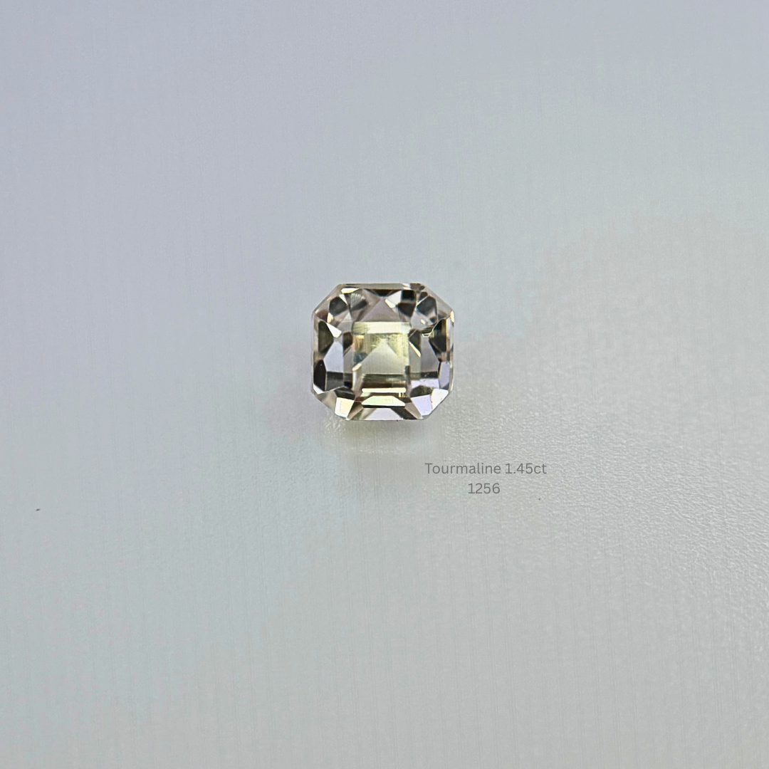 Natural Light Pink Tourmaline 1.45ct Cushion Cut Loose Gemstone 5.2x5.4mm