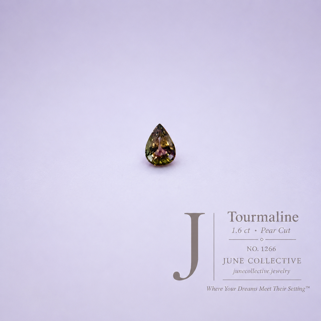 Tourmaline 1.60 Carat Pear Cut Natural Loose Gemstone Item
