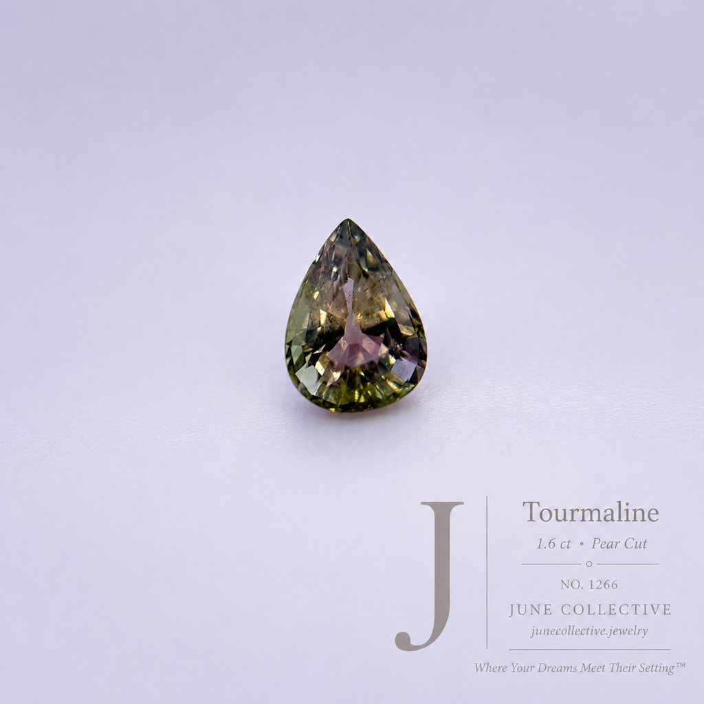 Tourmaline 1.60 Carat Pear Cut Natural Loose Gemstone Item