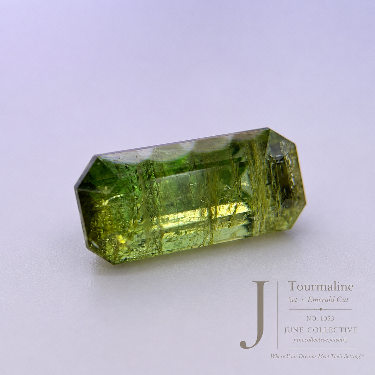 5.00 Ct Natural Tourmaline Emerald Cut Loose Gemstone