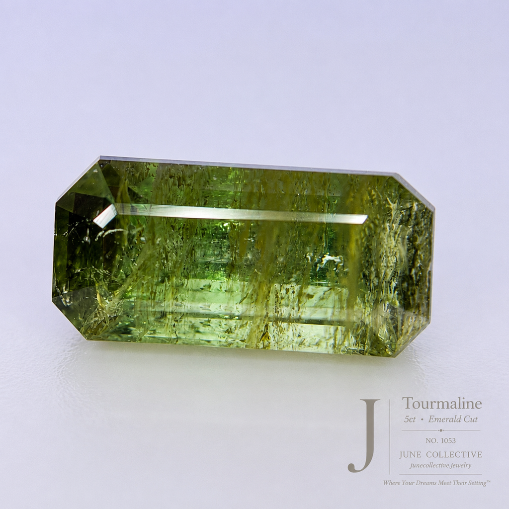 5.00 Ct Natural Tourmaline Emerald Cut Loose Gemstone