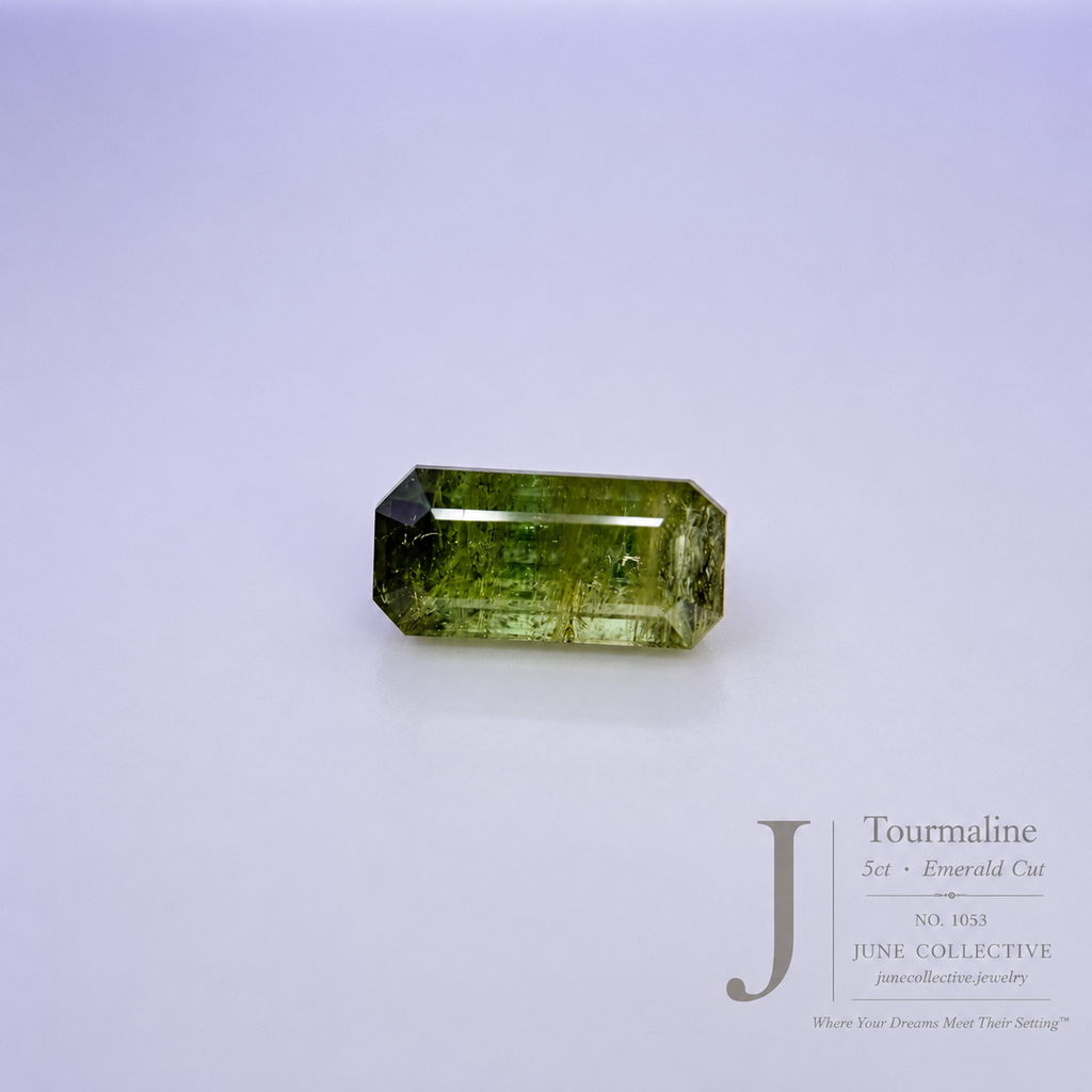 5.00 Ct Natural Tourmaline Emerald Cut Loose Gemstone