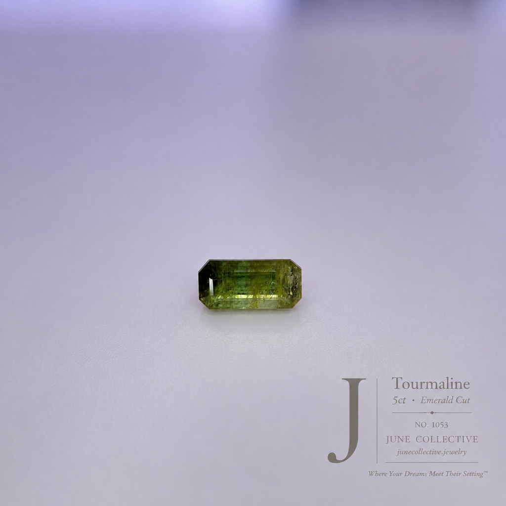 5.00 Ct Natural Tourmaline Emerald Cut Loose Gemstone