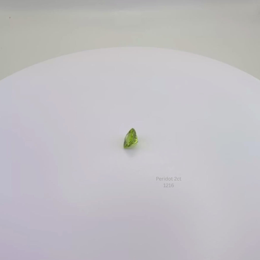 Natural Peridot 2.00 Ct Square Cushion Cut Loose Gemstone
