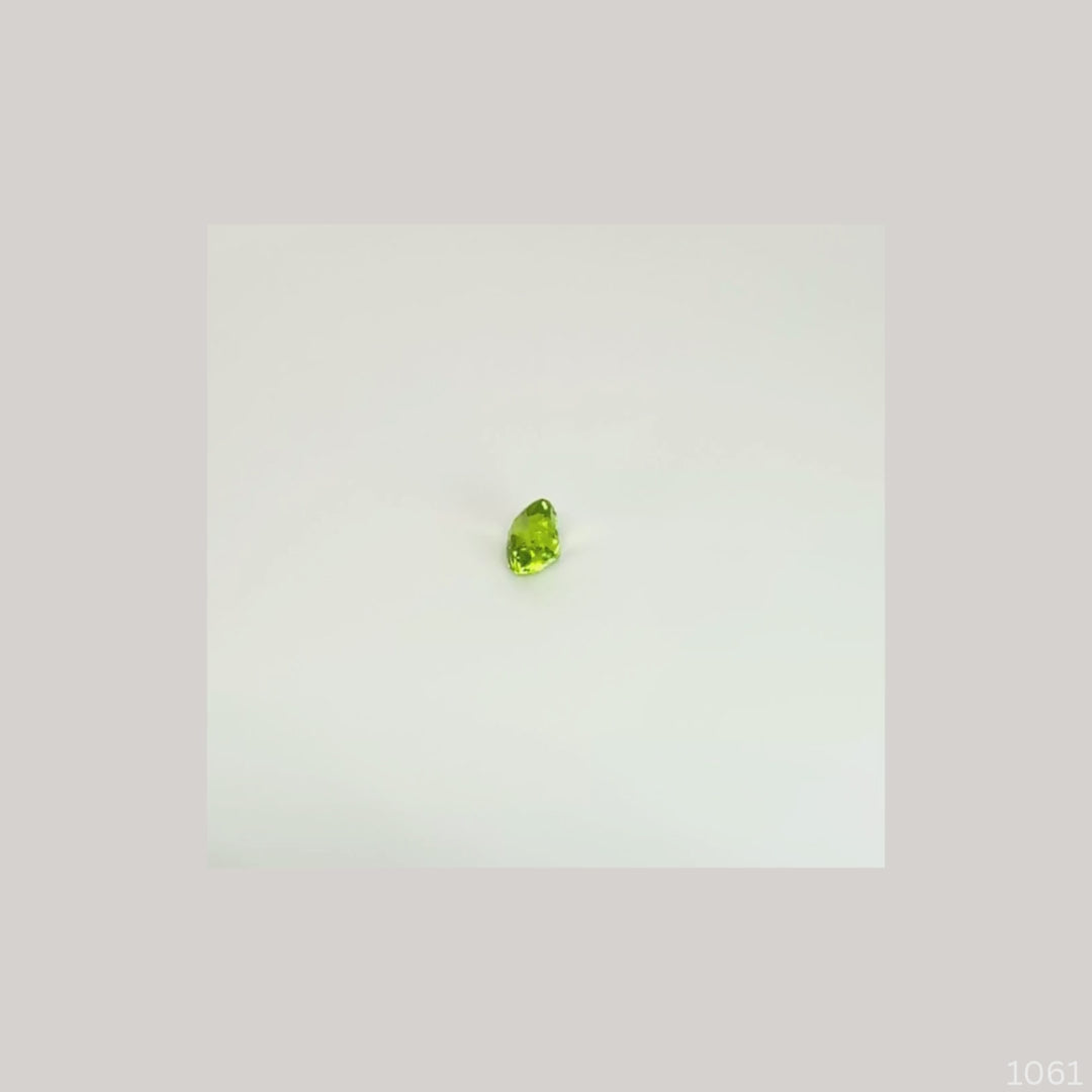 Natural Peridot 1.50 ct Emerald Cut Loose Gemstone for Custom Jewelry