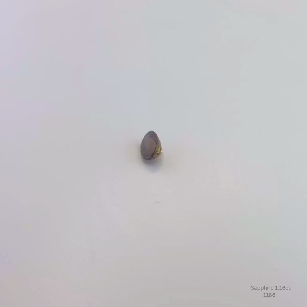 CGL Certified 1.16ct Copper Rose Pink Sapphire Oval Loose Gemstone Natural