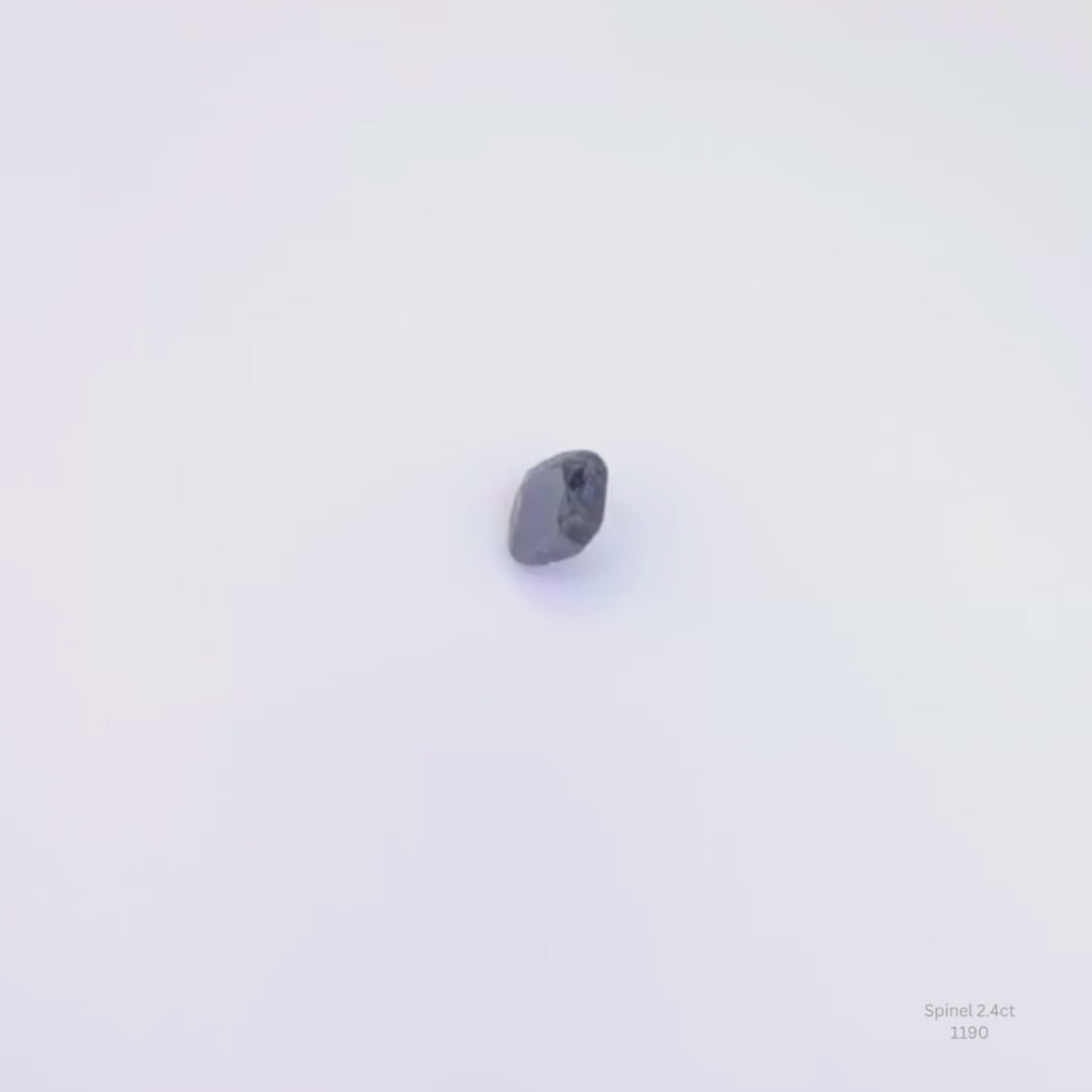 Loose Blue Gray Spinel 2.4ct Cushion Gemstone Jewelry Making Supply Rare Gem