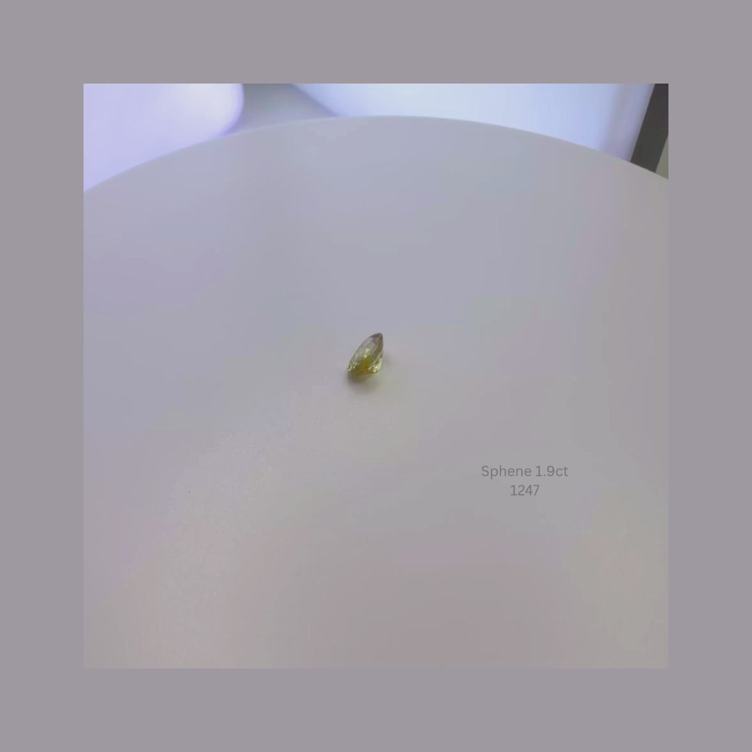 Natural Sphene 1.90 Ct Oval Cut