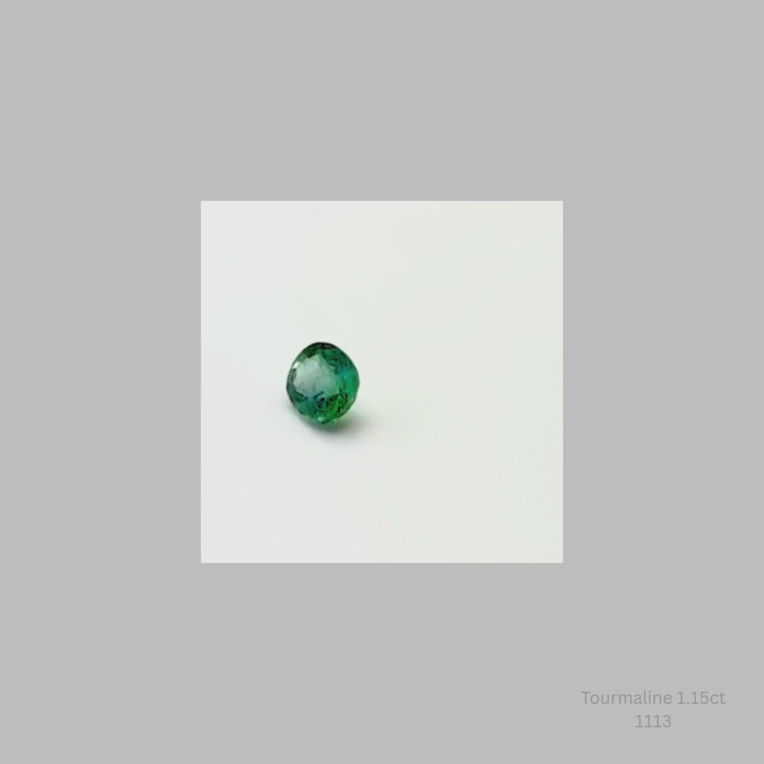 Natural Green Tourmaline 1.15ct Oval Loose Gemstone