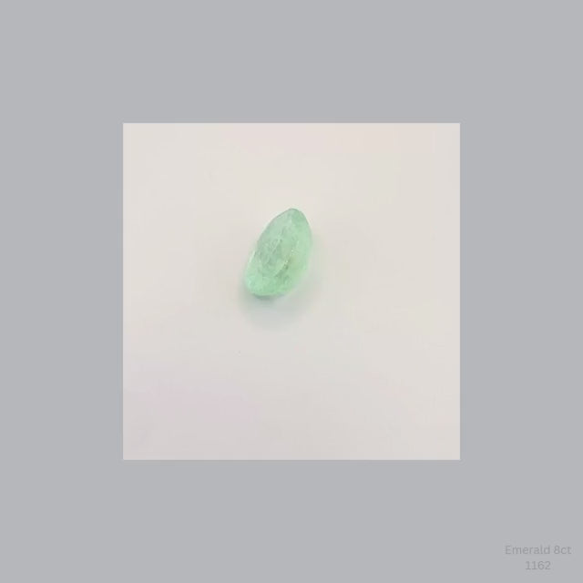 Large 8ct Emerald Green Beryl Oval Gemstone Jewelry Making Supply