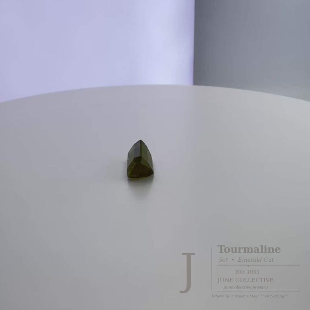 5.00 Ct Natural Tourmaline Emerald Cut Loose Gemstone